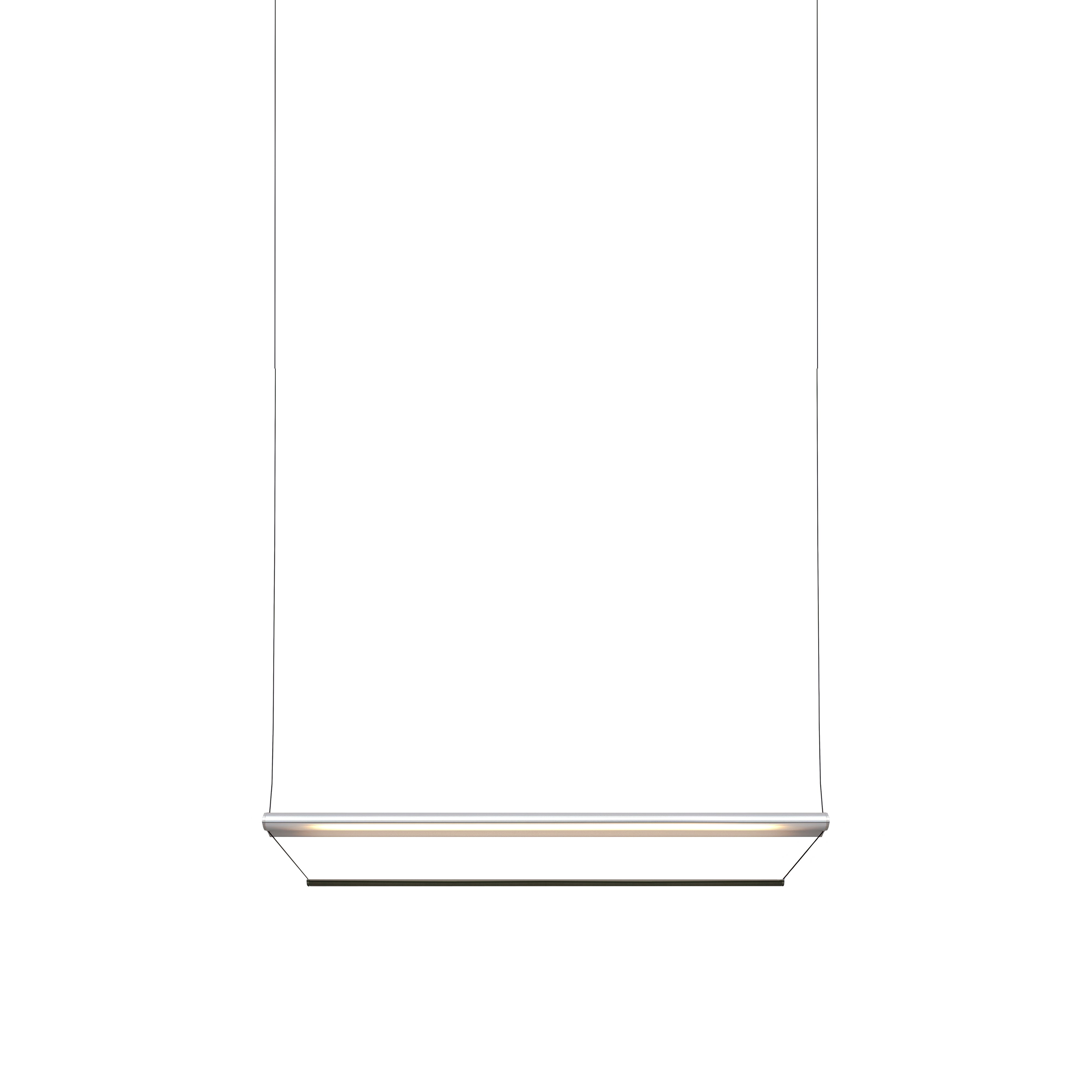 Tier 150 Pendant Light: Anodized Silver + Emerald