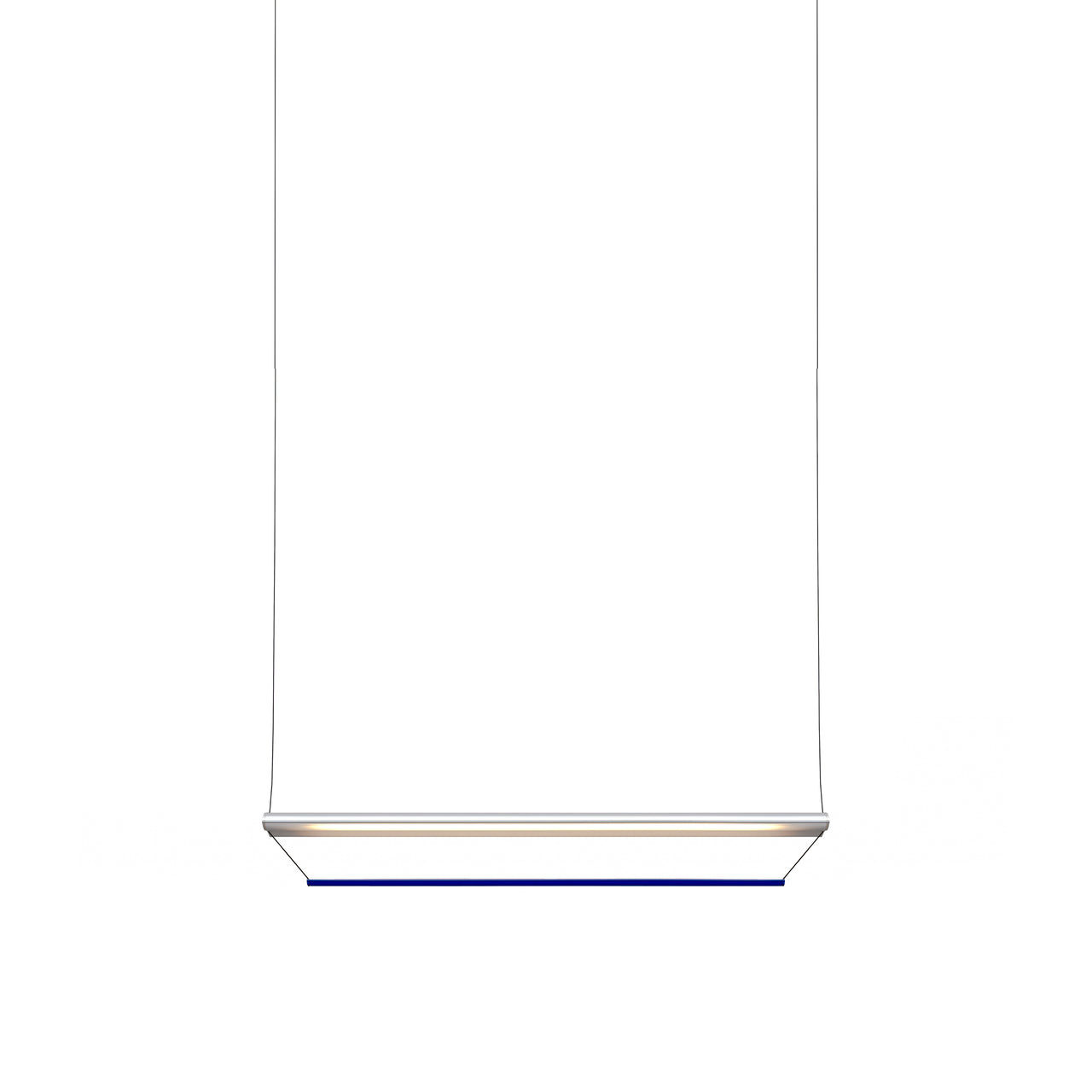 Tier 150 Pendant Light: Anodized Silver + Sapphire