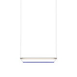 Tier 100 Pendant Light: Anodized Silver + Sapphire