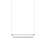 Tier 150 Pendant Light: Anodized Silver + Sapphire