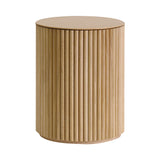 Petit Palais Side Table: High + Natural Oak + Natural Oak