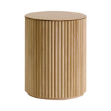 Petit Palais Side Table: High + Natural Oak + Natural Oak