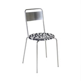 Petit Rond Chair: Upholstered + Zebra Fabric