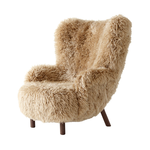 Petra Lounge Chair: VB3 + Oiled Walnut + Sheepskin Honey