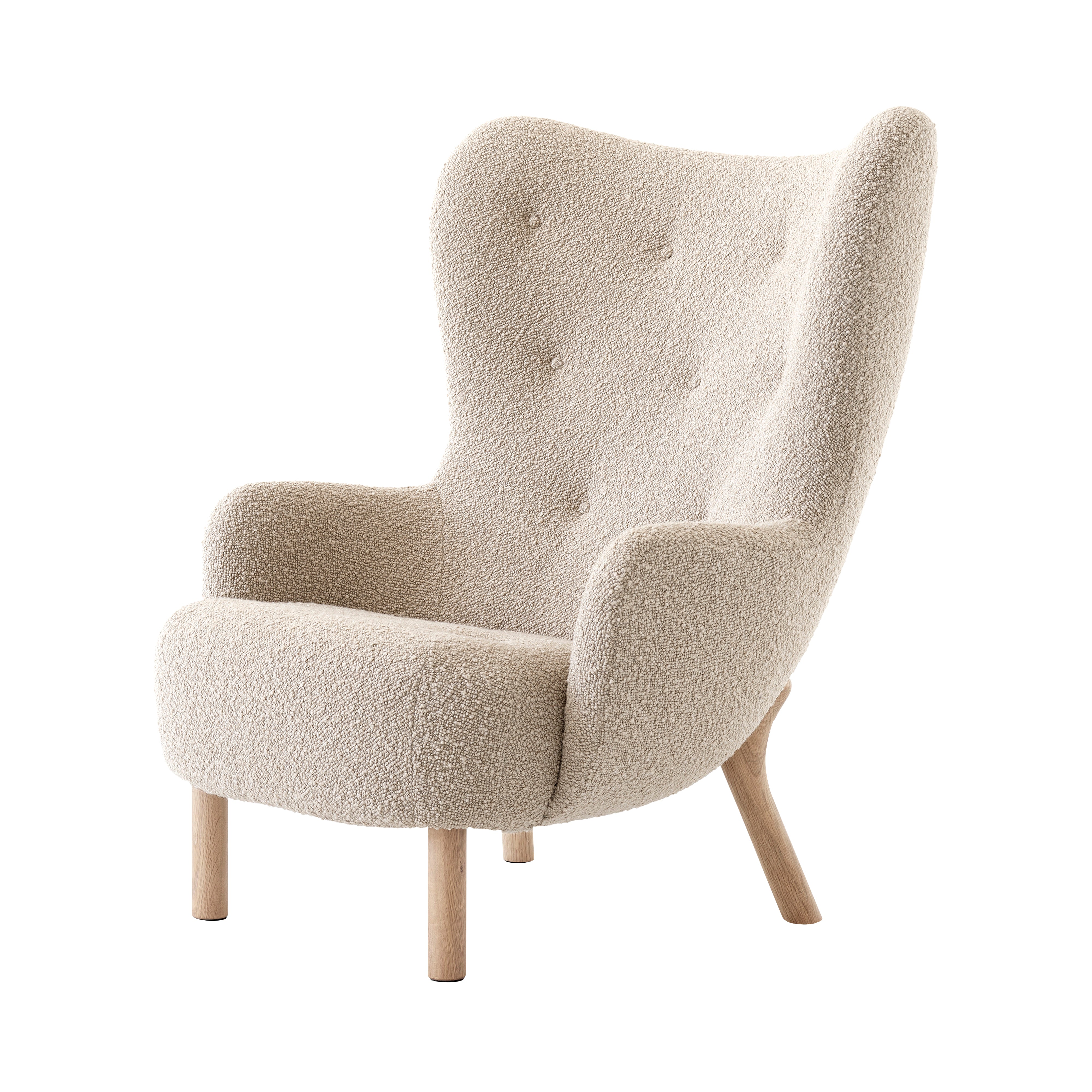 Petra Lounge Chair VB3: Oiled Oak + Karakorum 003