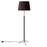 Pie de Salón Floor Lamp: G1 + Polished Brass + Black