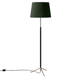 Pie de Salón Floor Lamp: G1 + Chrome-Plated + Green