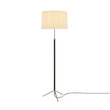 Pie de Salón Floor Lamp: G2 + Chrome-Plated + Natural