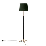 Pie de Salón Floor Lamp: G3 + Polished Brass + Green
