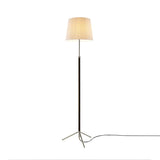 Pie de Salón Floor Lamp: G3 + Chrome-Plated + Natural