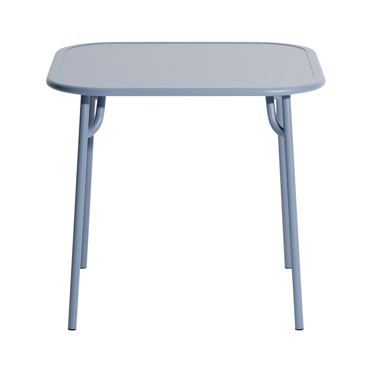 Week-End Square Dining Table: Pigeon Blue