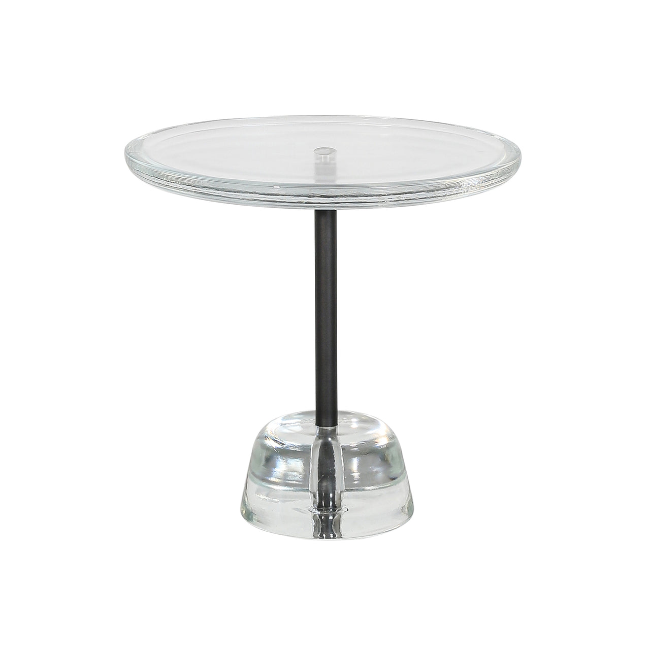 Pina Table: Low + Transparent + Black