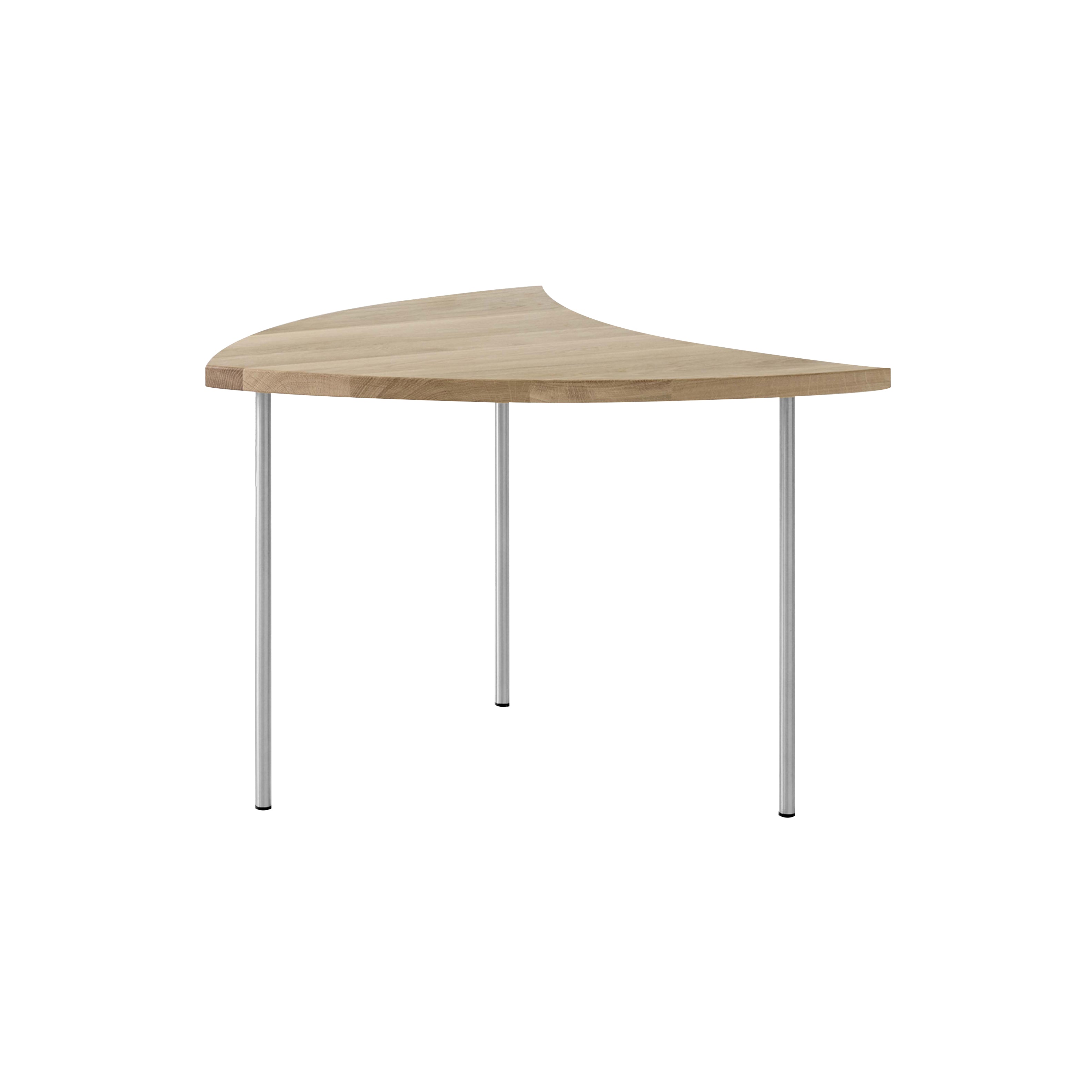 Pinwheel Lounge Table HM7: Oiled Oak + Stainless Steel