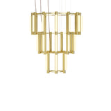 Pipeline 10 Chandelier: Brass