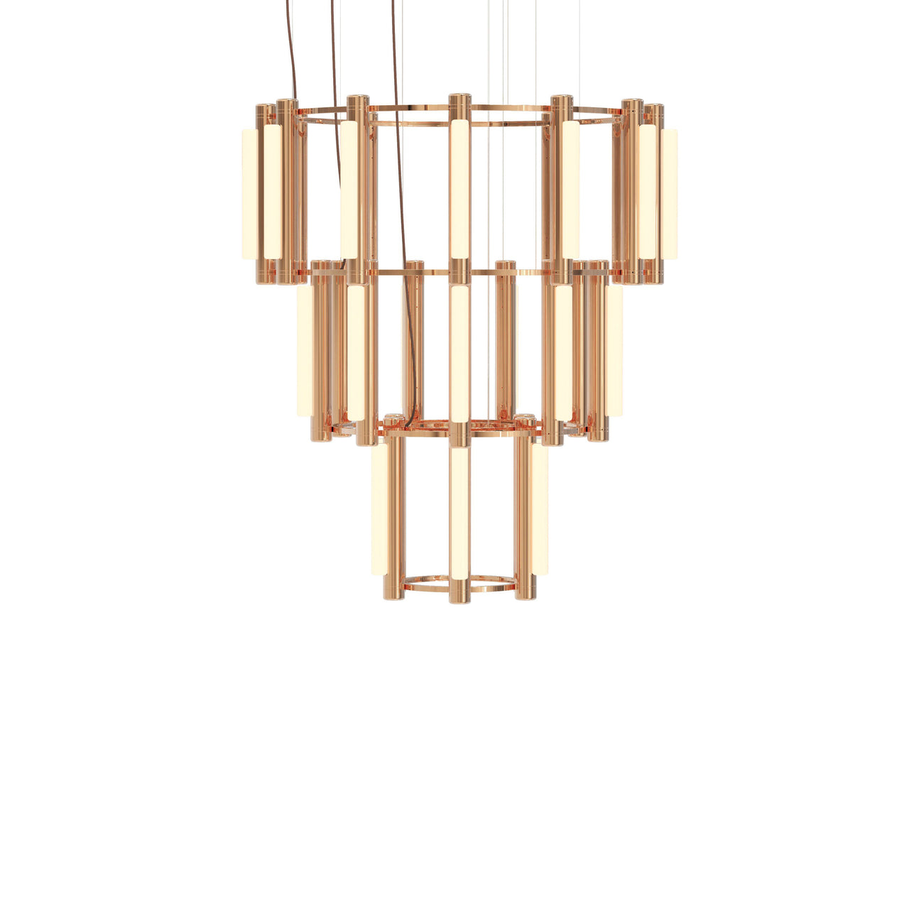 Pipeline 10 Chandelier: Copper
