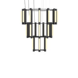 Pipeline 10 Chandelier: Black