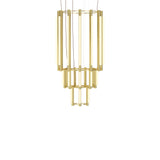 Pipeline 11 Chandelier: Brass