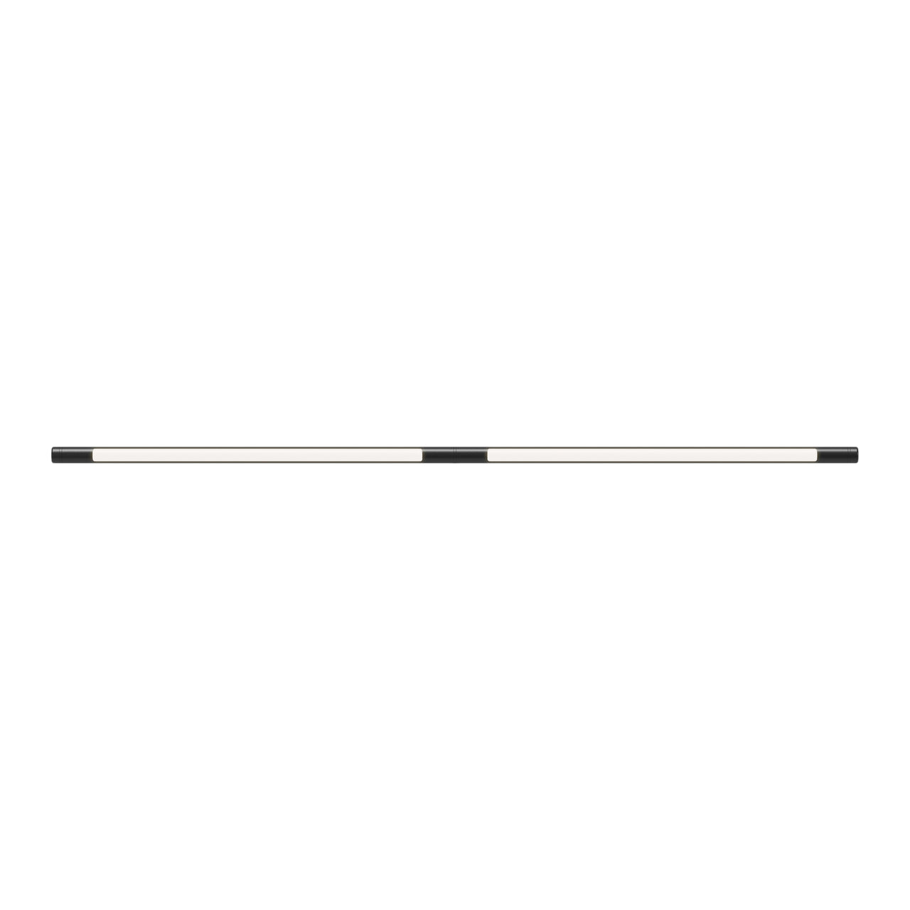 Pipeline 125.2 Ceiling/Wall Light: Black + Black