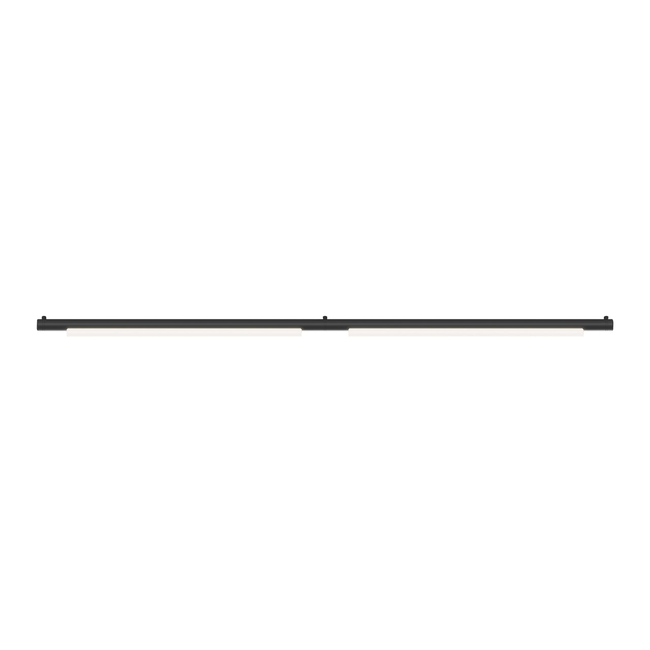 Pipeline 125.2 Ceiling/Wall Light: Black + Black