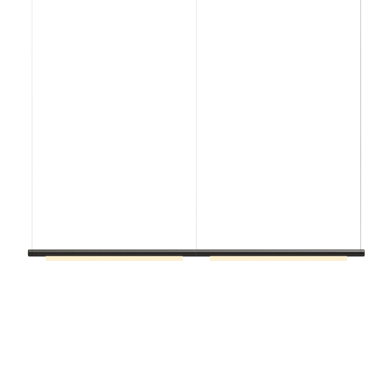 Pipeline 125.2 Linear Pendant Light: Black + Black