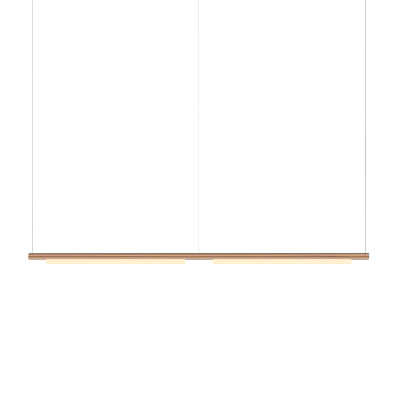 Pipeline 125.2 Linear Pendant Light: Copper + Copper