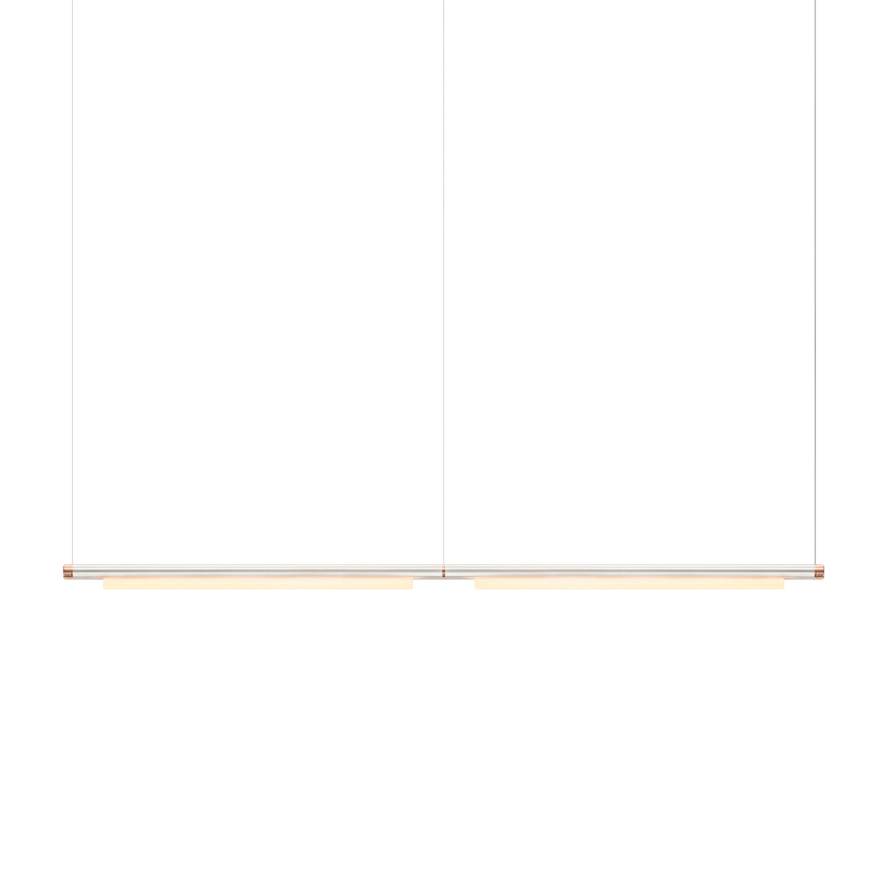Pipeline 125.2 Linear Pendant Light: Raw + Copper