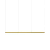 Pipeline 125.3 Linear Pendant Light: Brass + Brass