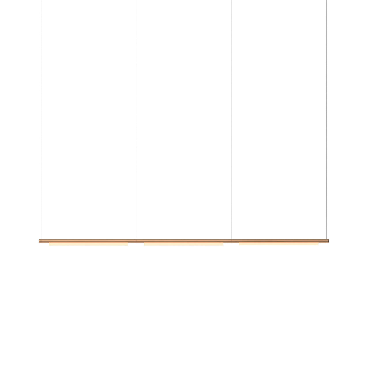Pipeline 125.3 Linear Pendant Light: Copper + Copper