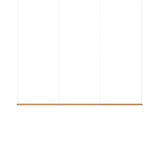 Pipeline 125.3 Linear Pendant Light: Copper + Copper