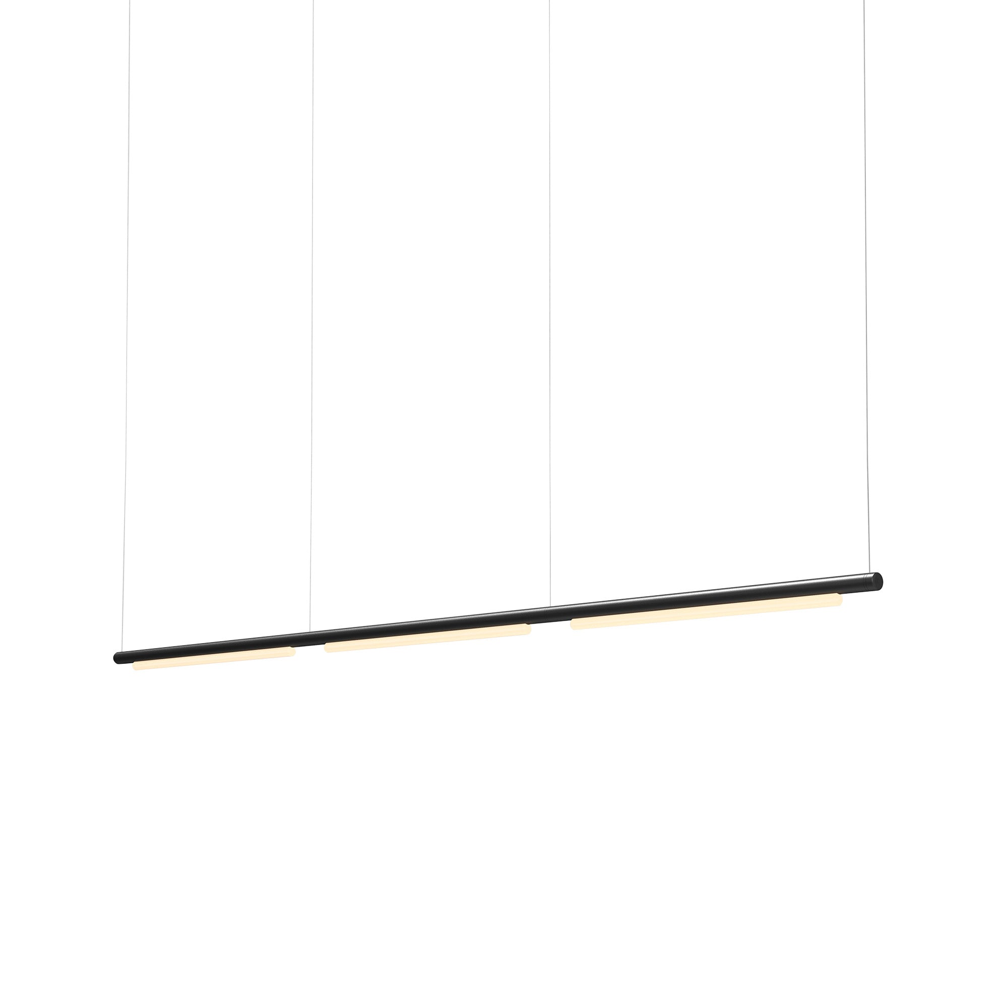 Pipeline 125.3 Linear Pendant Light: Black + Black
