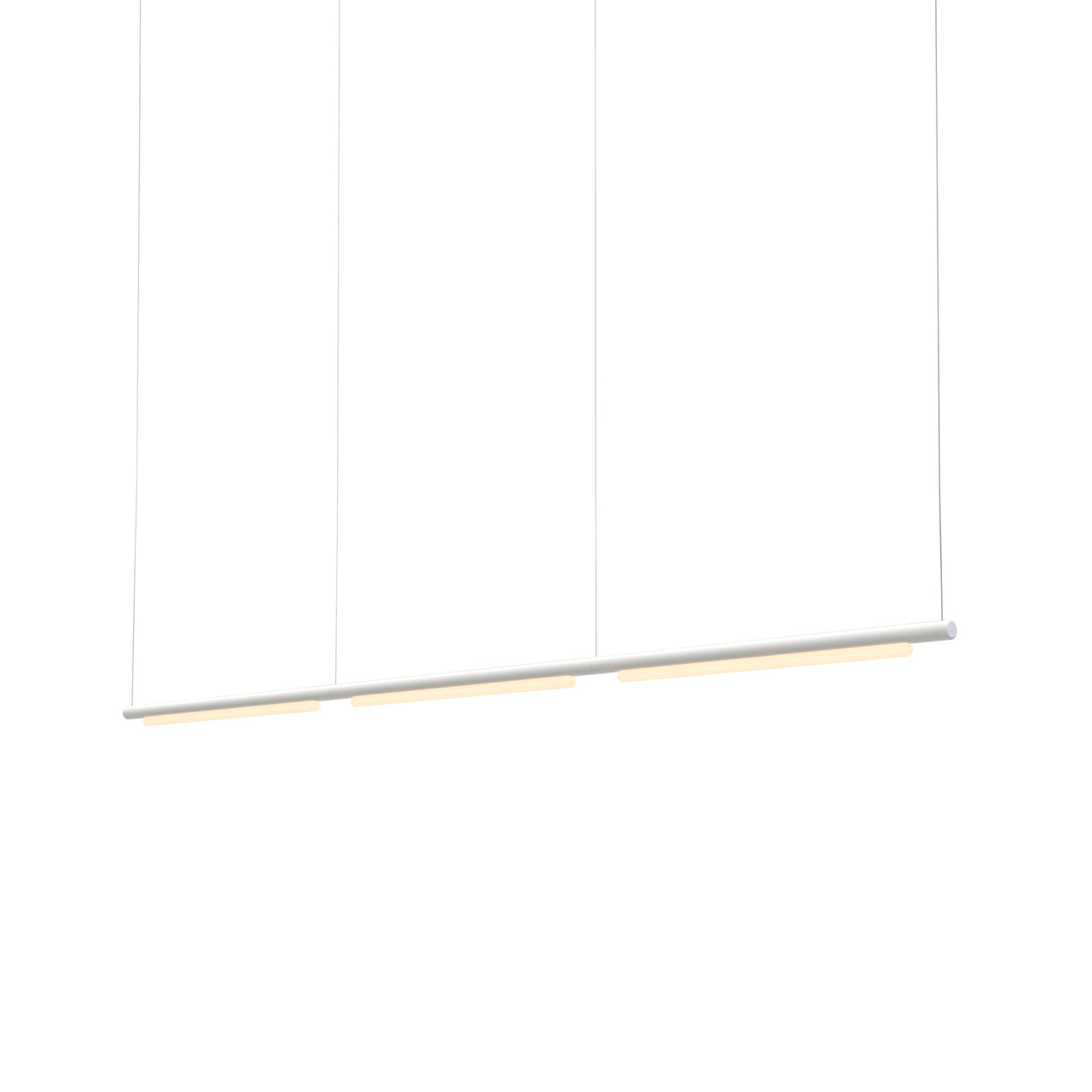 Pipeline 125.3 Linear Pendant Light: White + White