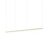 Pipeline 125.3 Linear Pendant Light: White + White