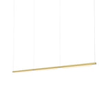 Pipeline 125.3 Linear Pendant Light: Brass + Brass