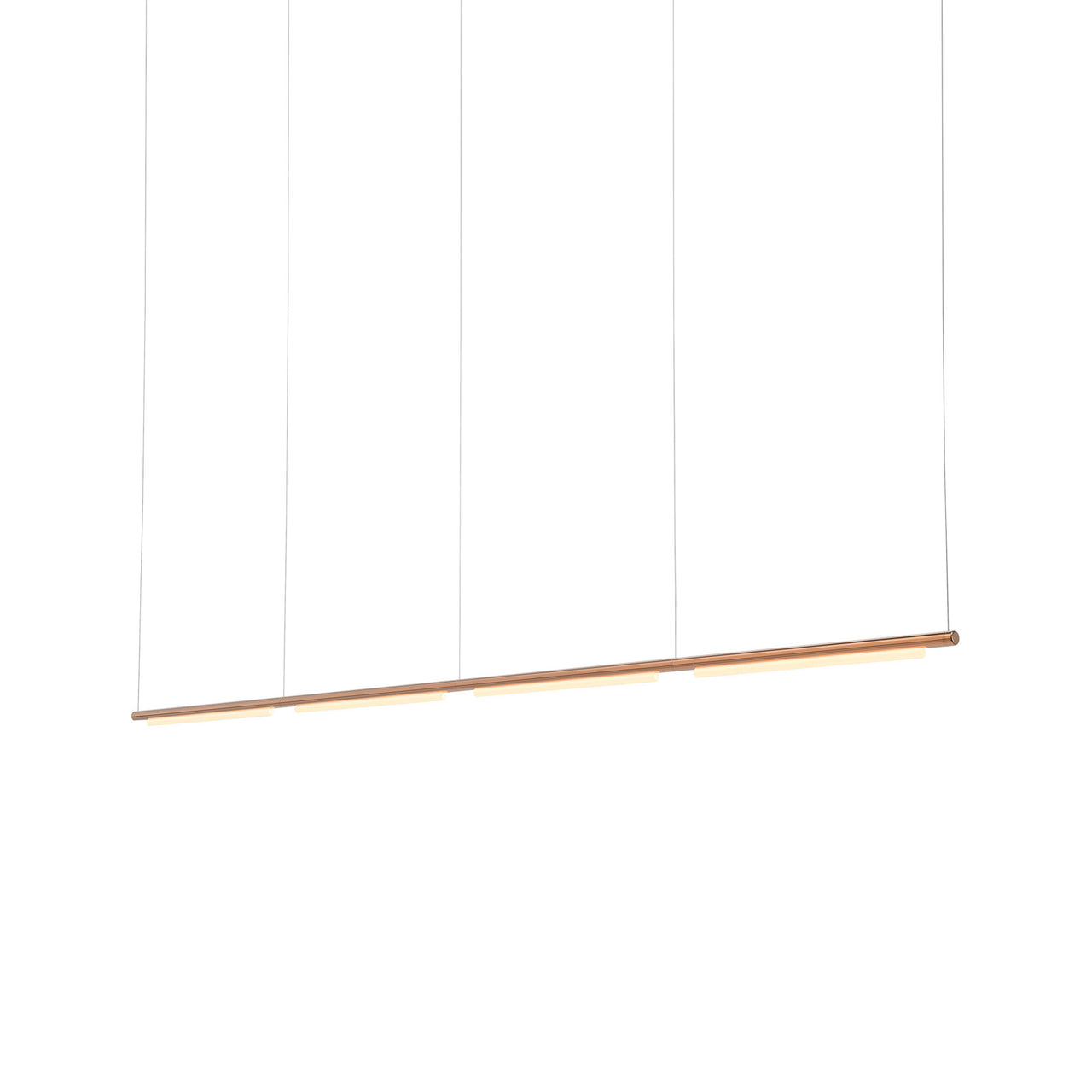 Pipeline 125.4 Linear Pendant Light: Copper + Copper