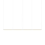 Pipeline 125.4 Linear Pendant Light: White + White 