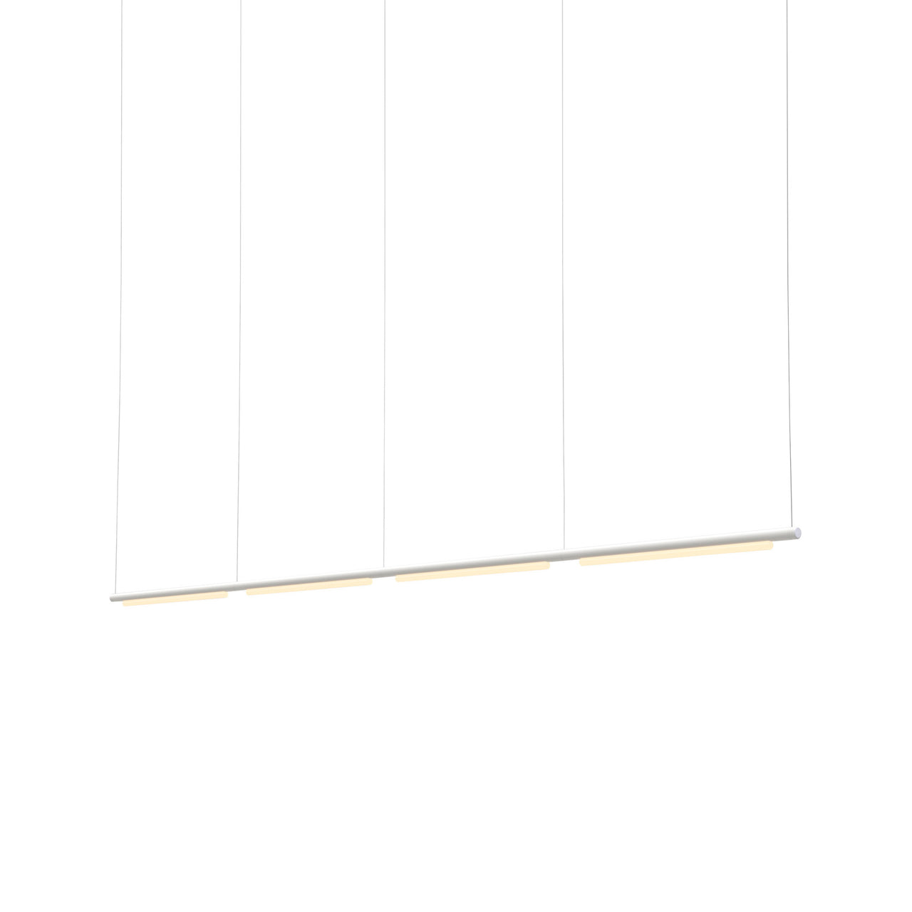 Pipeline 125.4 Linear Pendant Light: White + White