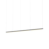 Pipeline 125.4 Linear Pendant Light: Black + Black 
