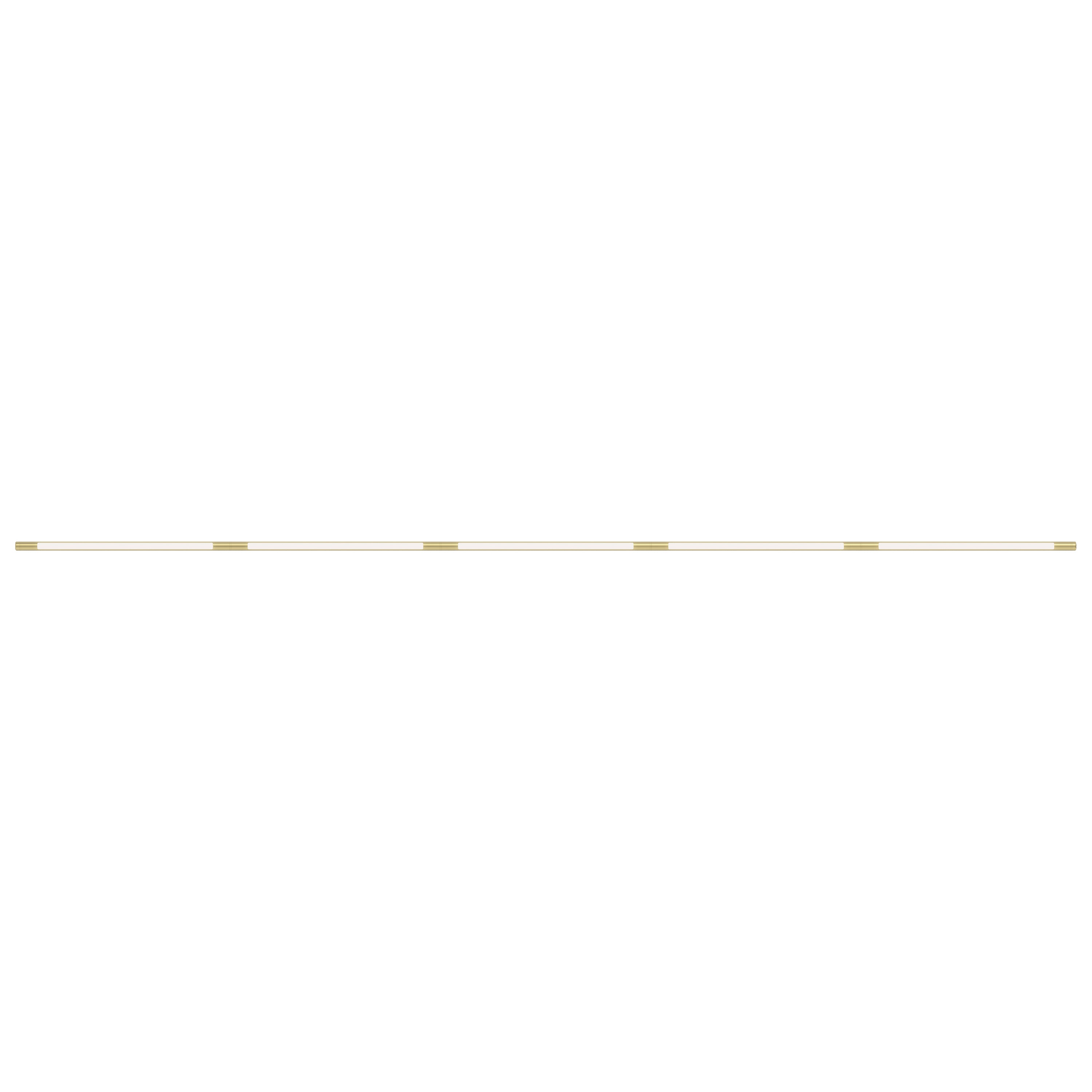 Pipeline 125.5 Ceiling/Wall Light: Brass + Brass