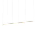 Pipeline 125.5 Linear Pendant Light: White + White