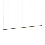 Pipeline 125.5 Linear Pendant Light: Black + Black