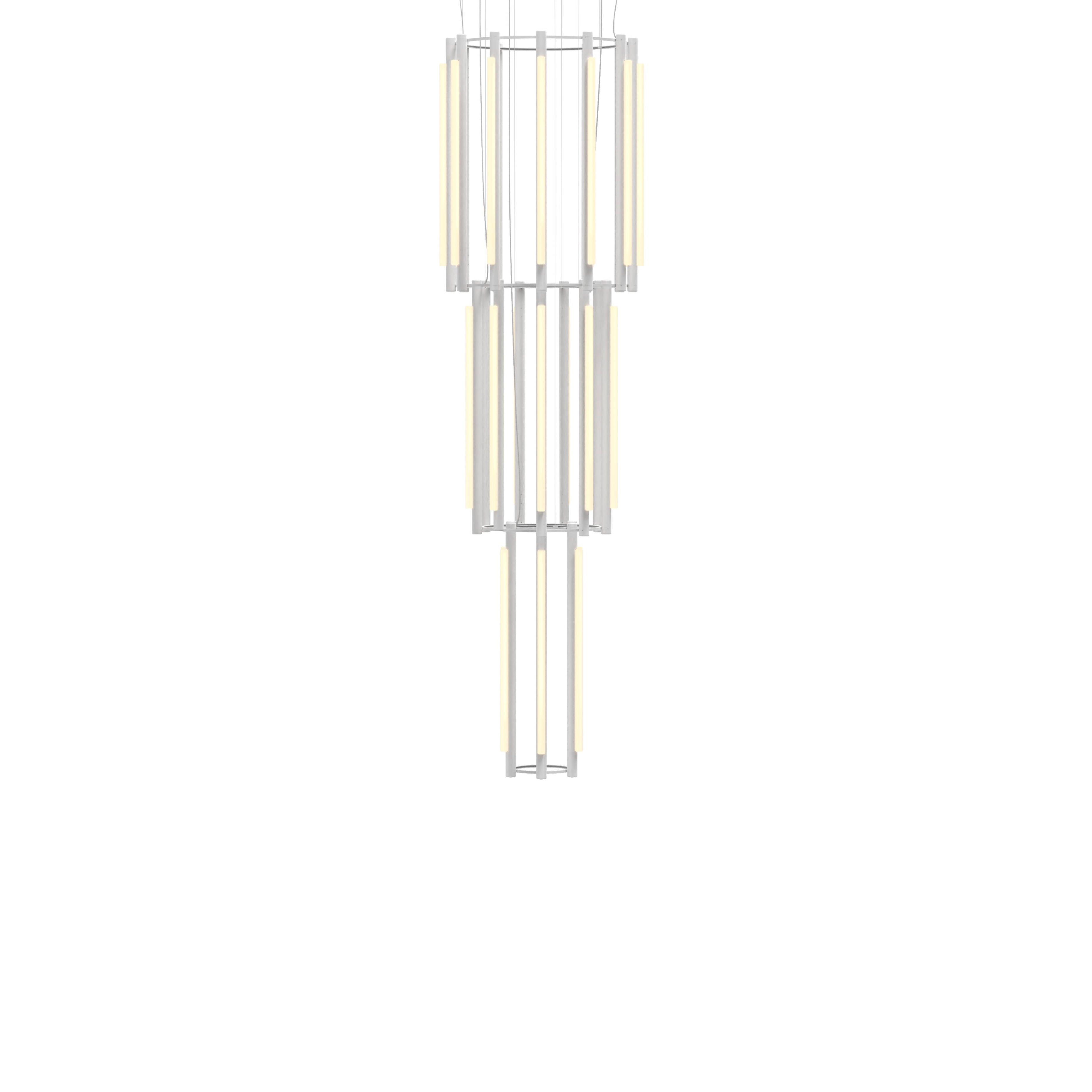 Pipeline 12 Chandelier: White
