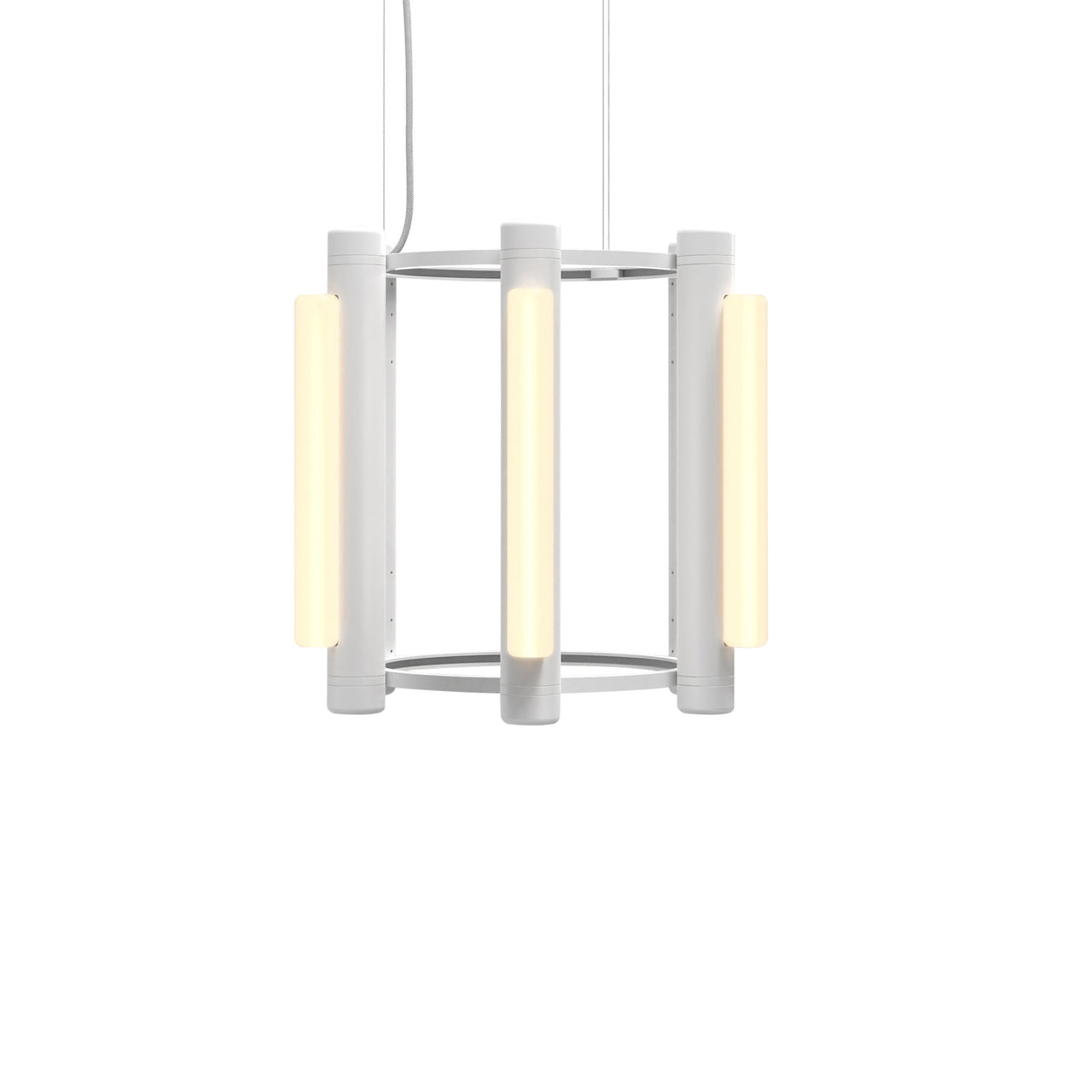 Pipeline 1 Chandelier: White