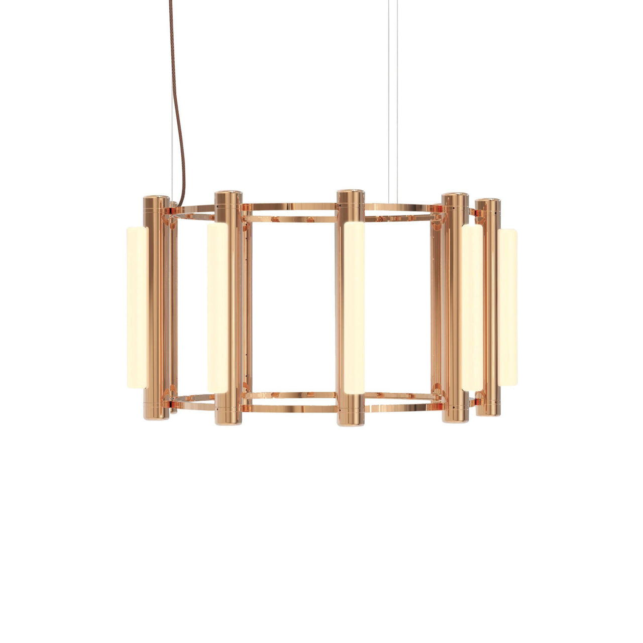 Pipeline 2 Chandelier: Copper
