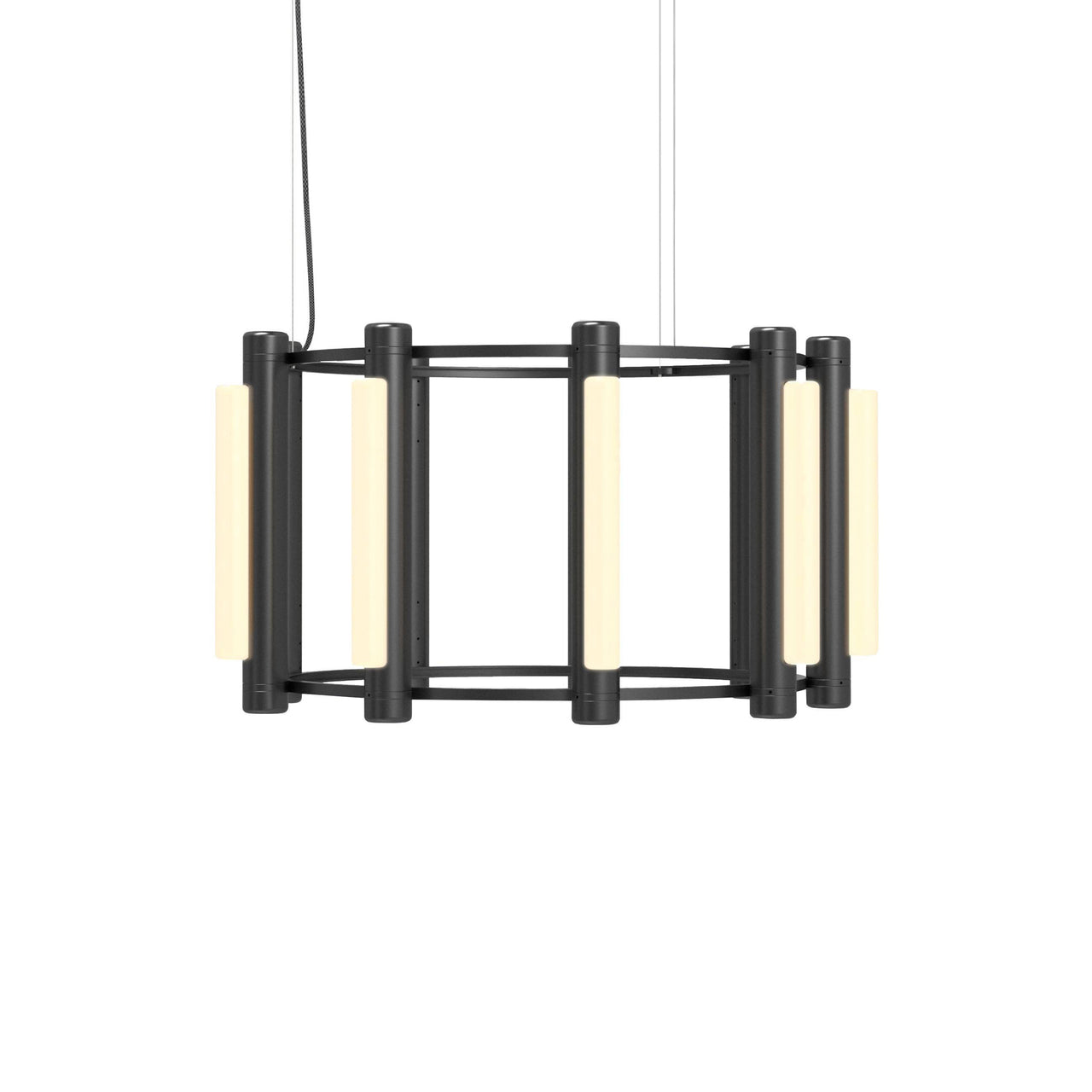 Pipeline 2 Chandelier: Black