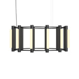 Pipeline 3 Chandelier: Black