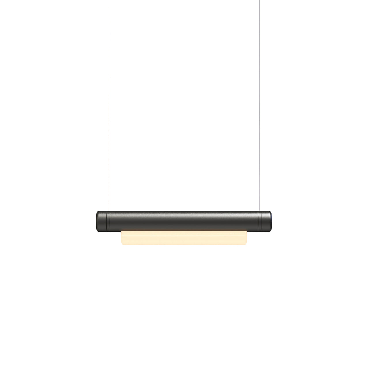 Pipeline 40 Pendant Light: Black + Black