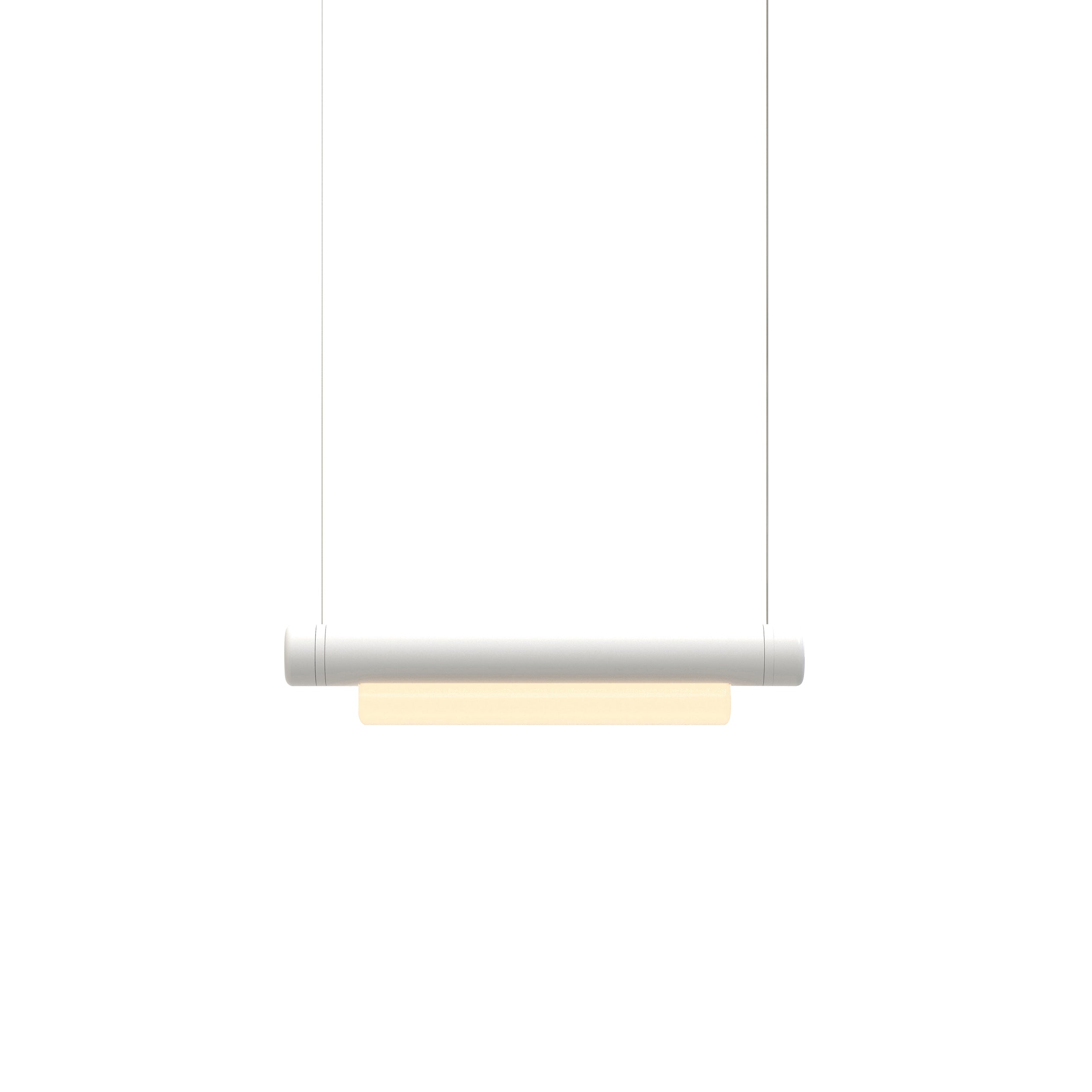 Pipeline 40 Pendant Light: White + White