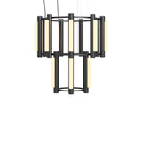 Pipeline 7 Chandelier: Black