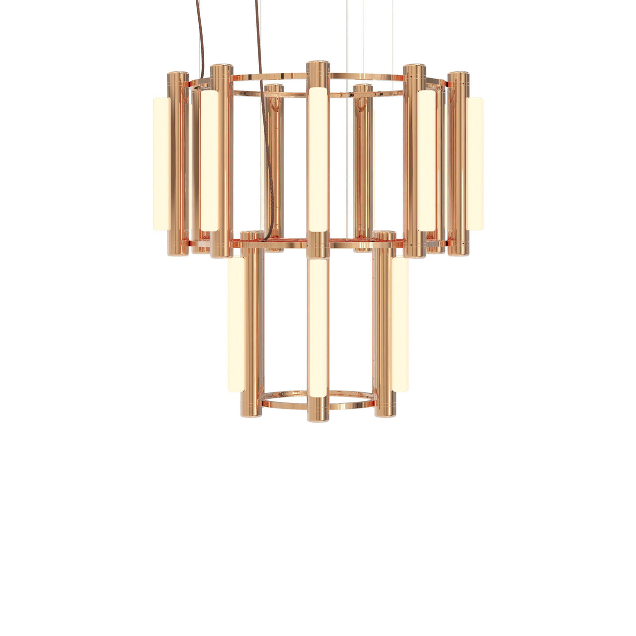 Pipeline 7 Chandelier: Copper