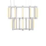 Pipeline 8 Chandelier: White